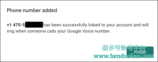 电话号码在 Google Voice 中添加消息