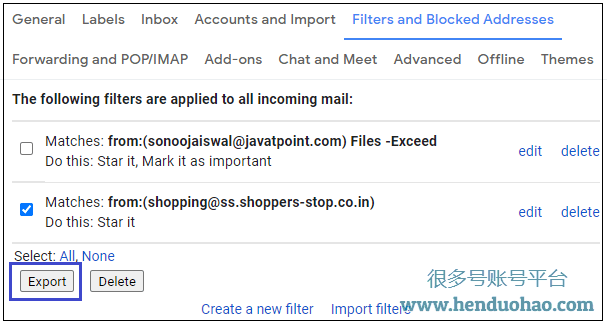 如何在 Gmail 中创建规则