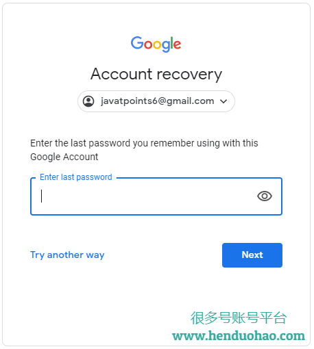 如何恢复 Gmail 帐户